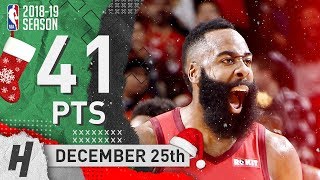 James Harden Full XMas Highlights Rockets vs Thunder 20181225  41 Pts 7 Ast MVP [upl. by Thaddeus534]