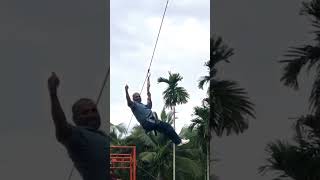 Zip line Farm patthaaya purakanhangad Kasaragodshortsvideoviral [upl. by Llerruj]