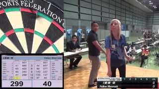 【2015 International Challenge ２回戦】Fallon Sherrock VS 土肥健一郎 [upl. by Nyrek]