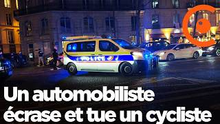 Un cycliste renversé et tué par un conducteur en voiture après un différend à Paris  16102024 [upl. by Palecek]