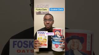 Foska Oats VS Quaker Oats ingredients review jamaican caribbeanfood jamaicanfood oatsrecipe oat [upl. by Sylram]