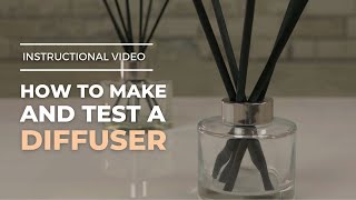 How to make and test scented reed diffusers [upl. by Ahsaeym684]