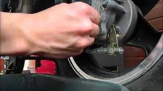 How to change gear oil on GY6 50cc 2014 model [upl. by Odrahcir174]