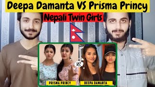 Pakistani Reaction On New Nepali Tik Tok Video Twinny girl prisma N princy Deepa N Damanta 2020 [upl. by Brenza447]