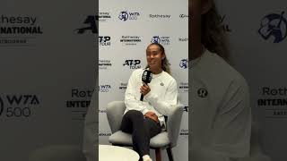 Leylah Fernandez press conference after final of Rothesay Eastbourne International 29062024 [upl. by Annoyed]