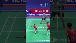 Longest rally 52 shots FengHuang vs FerdinansyahWidjaja  China Open 2024 SF shorts badminton [upl. by Kcirddot]