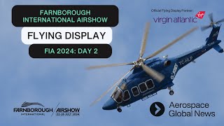 Farnborough International Airshow 2024 Flying Display Live Stream  Day 2 [upl. by Cheffetz]