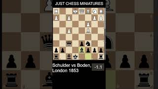 Samuel Boden beats Schulder with the Bodens checkmate chess [upl. by Kermy]