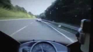 Bugatti Veyron vs Yamaha R1 RACING DOWN MOTERWAY [upl. by Anauqat870]