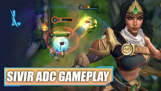 Sivir Adc Gameplay  Wild Rift [upl. by Rapsac959]