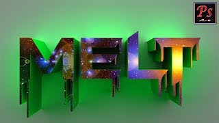 How to Create 3D Text in Photoshop cs6  photoshop tutorials By Leena Jain [upl. by Nylsoj]