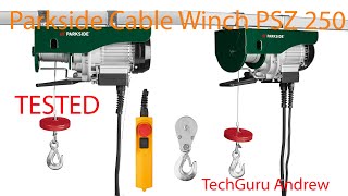 Parkside Cable Winch PSZ 250 [upl. by Adams]