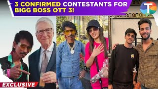 Bigg Boss OTT 3 Dolly Chaiwala Vada Pav Girl Maxtern CONFIRMED As First 3 Contestants – Exclusive [upl. by Annayt369]