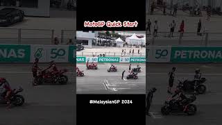 MotoGP Quick Start after 🚩from nasty incident in Lap1 malaysiangp 2024 motogp2024 peccobagnaia [upl. by Nagaem]