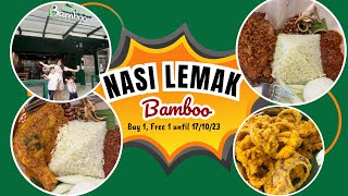 New Nasi Lemak Bamboo Restaurant At SS15 Subang Jaya Is The Nasi Lemak Nice or Not Nice [upl. by Ahsemrak]