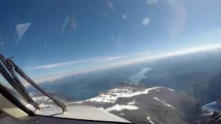 Sogndal Airport approach  King Air [upl. by Sug730]