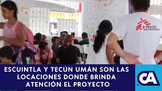 Médicos Sin Fronteras es un proyecto que ayuda a los migrantes que transitan por el país [upl. by Tirza]