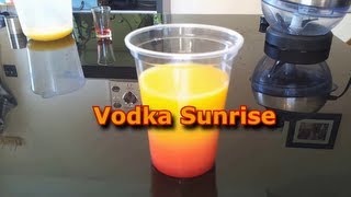 How To Make a Vodka Sunrise Cocktail  HomeCocktails101 [upl. by Hniv]