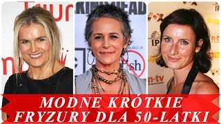 Modne krótkie fryzury dla 50 latki [upl. by Alyar]