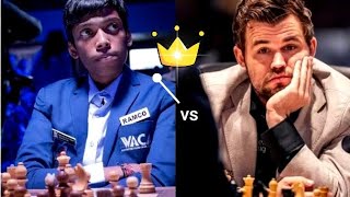 themagnuscarlsen vs Praggnanandhaa chessmatch🔥 🔥 [upl. by Hospers]