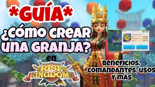 ¿CÓMO CREAR una CUENTA GRANJA🌽 RISE OF KINGDOMS GUÍA en ESPAÑOL [upl. by Blanchard]