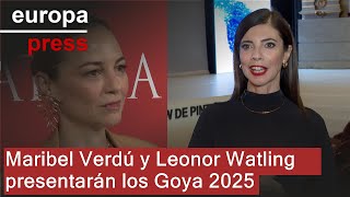 Maribel Verdú y Leonor Watling presentarán los Goya 2025 [upl. by Pain333]