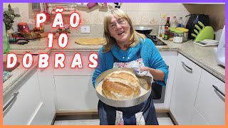 Sem Sovar Aprenda A Fazer O Pão 10 Dobras da Irema [upl. by Walcoff]