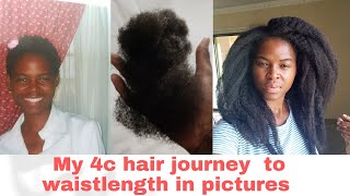 My 4c hair journey to waistlength [upl. by Morrill787]