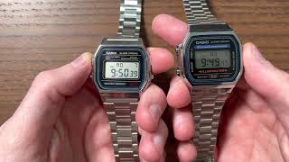 Casio A158 vs A168 and why I prefer the A168 [upl. by Yellas]