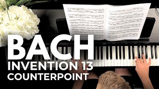 INVENTION 13  JS BACH  CAPTIVATING COUNTERPOINT [upl. by Mackoff744]