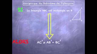 Réciproque du théorème de Pythagore [upl. by Qulllon]