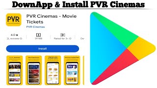 How to Download and Install PVR Cinemas App on Android  StepbyStep Guide [upl. by Orelee]