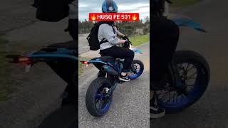 4 Stroke Sound 🔥 Husqvarna FE 501 Supermoto shorts husqvarna 4stroke [upl. by Ecnarrot741]