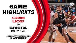 London Lions vs Bristol Flyers  Game Highlights [upl. by Eatnom334]