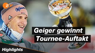 Die Highlights vom Auftaktspringen der Vierschanzentournee in Oberstdorf  Skispringen  ZDFsport [upl. by Nallek]