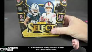 2023 Panini Select Hobby Football Dual Box Break 4 [upl. by Esekram94]