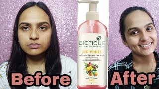 Biotique Bio White Advanced Fairness Face Wash Review amp Demo Affordable Face Wash  GLam your face [upl. by Emily580]