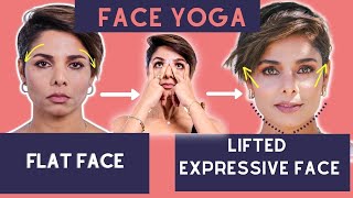 How to Turn a Flat NONEXPRESSIVE FACE into an EXPRESSIVE FACE with 3 FACE YOGA Exercises [upl. by Dupaix]