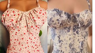 How to Sew a milkmaid corset dress with basque waistline Detailed Sewing Tutorial [upl. by Berck60]