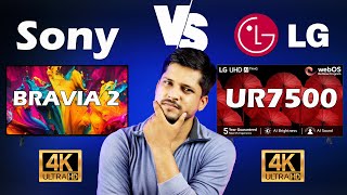 Sony BRAVIA 2 4k Smart TV vs LG UR7500 4k Smart TV  Best 43 Inch 4k Smart TV Comparison [upl. by Editha]