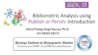 Bibliometric Analysis using Publish or Perish Introduction [upl. by Curson]