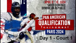 PanAm Qualification Paris 2024  Day 1 Court 1 [upl. by Nhguavoj73]