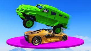 SMASH THE CRAZY DERBY TRUCKS GTA 5 Funny Moments [upl. by Leighland470]