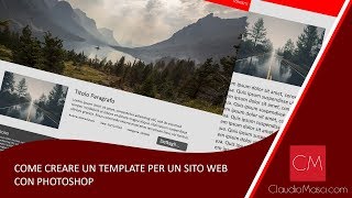 Come creare un template per un sito web con Photoshop [upl. by Perretta]