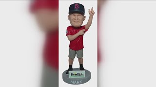 Well known fan gets his own bobblehead give away at Bisons game [upl. by Eilzel293]