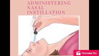 Administering Nasal Instillation [upl. by Lenoil]