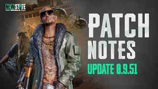 Patch Note v0951  NEW STATE MOBILE [upl. by Najed]