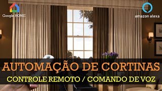 Automação Residencial Cortinas Motorizadas Dicas e Instalação Broadlink e Google Home [upl. by Tierney287]