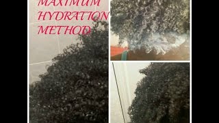 Maximum Hydration Method Results on my 4C Hair [upl. by Eenal]