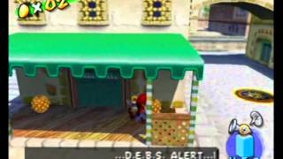 Super Mario Sunshine 100 Walkthrough Part 6  Item Hunting in Delfino Plaza [upl. by Introk]